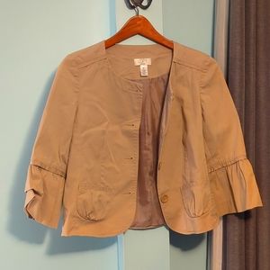 Ann Taylor 3/4 sleeve jacket look alike Fendi jacket